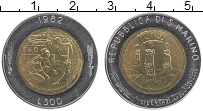 Продать Монеты Сан-Марино 500 лир 1982 Биметалл