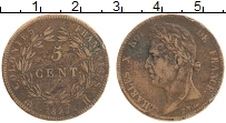 Продать Монеты Франция 5 сантим 1825 Бронза
