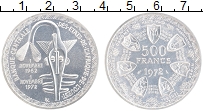 Продать Монеты Западно-Африканский Союз 500 франков 1972 Серебро