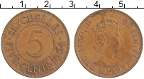 Продать Монеты Сейшелы 5 центов 1965 Медь