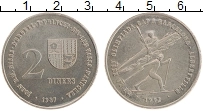 Продать Монеты Андорра 2 динерса 1992 Медно-никель