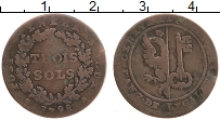 Продать Монеты Женева 3 соля 1766 