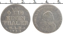 Продать Монеты Мекленбург-Шверин 1/6 талера 1754 Серебро