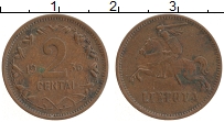 Продать Монеты Литва 2 сенти 1936 Бронза
