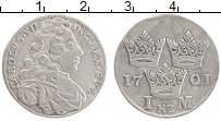 Продать Монеты Швеция 1 марка 1701 Серебро