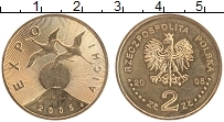 Продать Монеты Польша 2 злотых 2005 Латунь