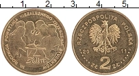Продать Монеты Польша 2 злотых 2011 Латунь