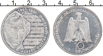 Продать Монеты ФРГ 10 марок 2007 Серебро