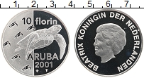 Продать Монеты Аруба 10 флоринов 2001 Серебро