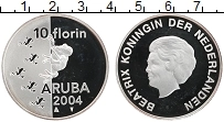Продать Монеты Аруба 10 флоринов 2004 Серебро