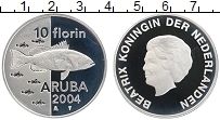 Продать Монеты Аруба 10 флоринов 2004 Серебро