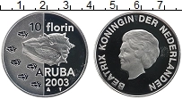 Продать Монеты Аруба 10 флоринов 2003 Серебро