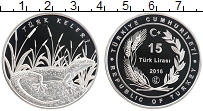 Продать Монеты Турция 15 лир 2016 Серебро