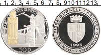 Продать Монеты Андорра 50 динерс 1995 Серебро