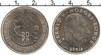 Продать Монеты Норвегия 20 крон 2018 Медно-никель