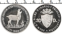 Продать Монеты Андорра 20 динерс 1984 Серебро