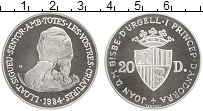 Продать Монеты Андорра 20 динерс 1984 Серебро