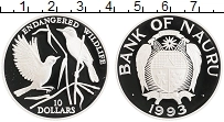 Продать Монеты Науру 10 долларов 1993 Серебро