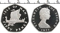 Продать Монеты Остров Мэн 50 пенсов 1977 Серебро