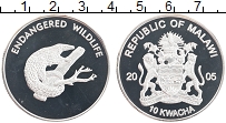 Продать Монеты Малави 10 квач 2005 Посеребрение