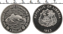 Продать Монеты Либерия 2 доллара 1983 Медно-никель