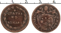 Продать Монеты Ватикан 1 кватрино 1786 Медь