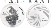 Продать Монеты Южная Корея 1 унция 2020 Серебро