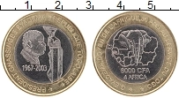Продать Монеты Того 6000 франков 2003 Биметалл