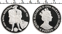 Продать Монеты Фолклендские острова 2 фунта 1996 Серебро