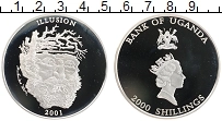 Продать Монеты Уганда 2000 шиллингов 2001 Серебро