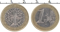 Продать Монеты Франция 1 евро 1999 Биметалл