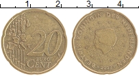 Продать Монеты Нидерланды 20 евроцентов 2000 Латунь