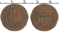 Продать Монеты Мюнстер 3 пфеннига 1712 Медь