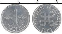 Продать Монеты Финляндия 1 пенни 1970 Алюминий
