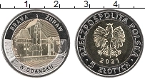 Продать Монеты Польша 5 злотых 2021 Биметалл