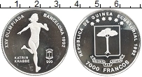 Продать Монеты Экваториальная Гвинея 7000 франков 1992 Серебро
