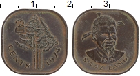 Продать Монеты Свазиленд 2 цента 1974 Медь