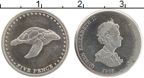 Продать Монеты Тристан-да-Кунья 5 пенсов 2008 Медно-никель