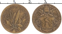 Продать Монеты Ватикан 5 сентим 1939 Медь