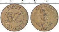 Продать Монеты Заир 5 заир 1987 Медь
