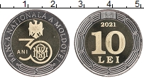 Продать Монеты Молдавия 10 лей 2021 Биметалл