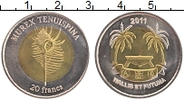 Продать Монеты Уоллис и Футуна 20 франков 2011 Биметалл