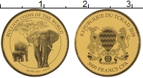Продать Монеты Чад 3000 франков 2019 Золото
