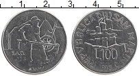 Продать Монеты Сан-Марино 100 лир 1978 Медно-никель