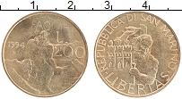 Продать Монеты Сан-Марино 200 лир 1994 Бронза