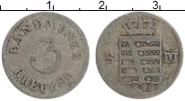 Продать Монеты Саксе-Мейнинген 3 крейцера 1830 Серебро