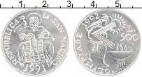 Продать Монеты Сан-Марино 500 лир 1991 Серебро