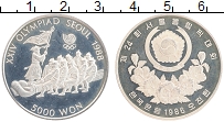 Продать Монеты Южная Корея 5000 вон 1986 Серебро