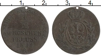 Продать Монеты Пруссия 1 грош 1816 Медь