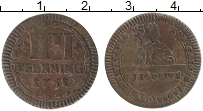 Продать Монеты Мюнстер 4 пфеннига 1762 Медь